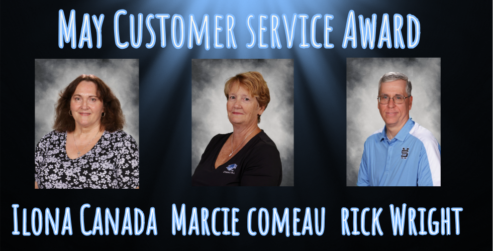  May Customer Service Award Winner